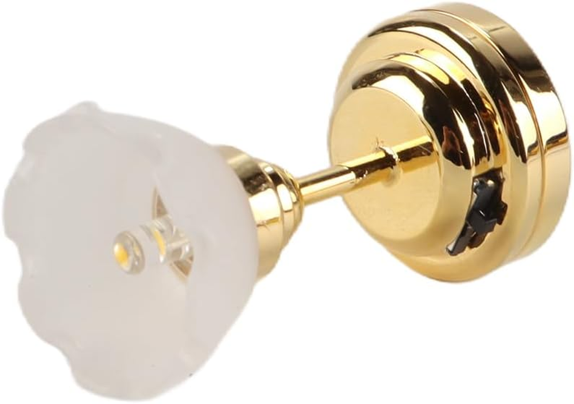 Enwye Dollhouse Chandelier 1:12 Scale Flower Shaped Dollhouse Lights Metal Lighting Battery Operated Chandelier for Settings image number 3