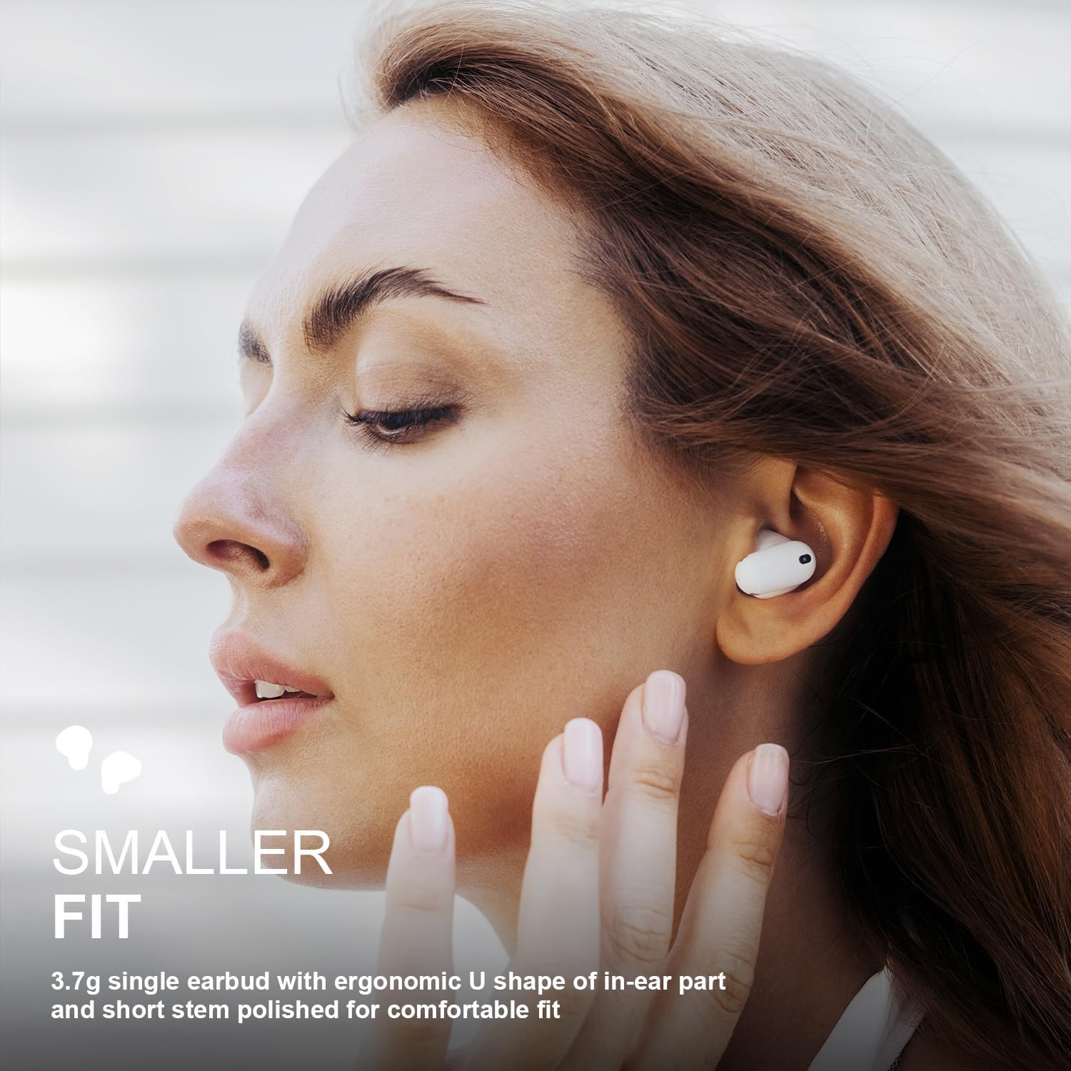 Edifier X1 Lite Mini Wireless Earbuds Bluetooth 5.4 Earphones, in Ear Headphones with 2 ENC Microphone, 26H Playtime, Fast Charge, Custom EQ, IP54 Waterproof Ear Buds - White