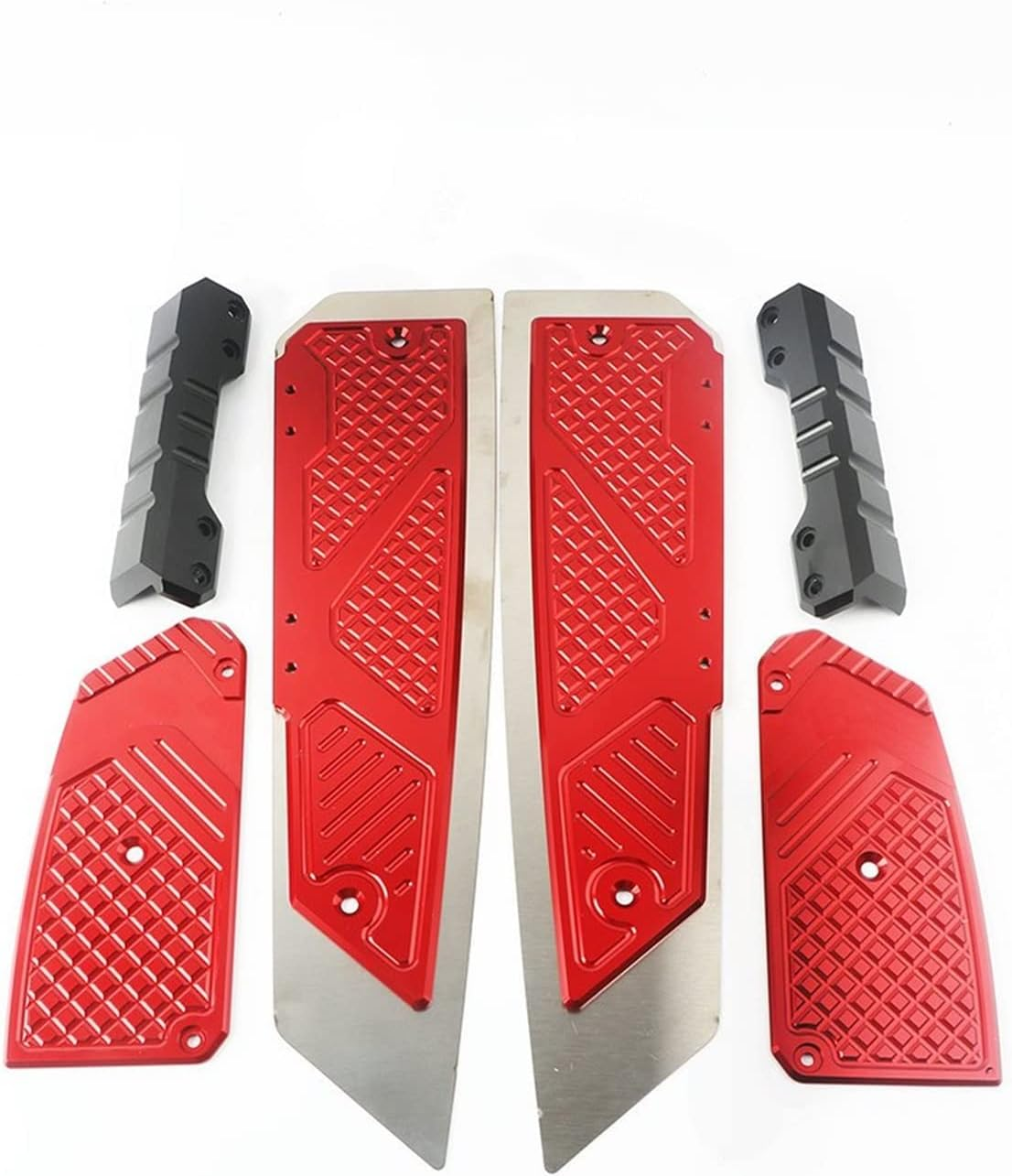 Foot Pegs Pedals Motorcycle Footrests for Forza300 MF13 for Forza 300 125 250 2018 2019 2020 Motorcycle Accessories CNC Footrest Footpad Pedal Plate Parts (Color : 4)