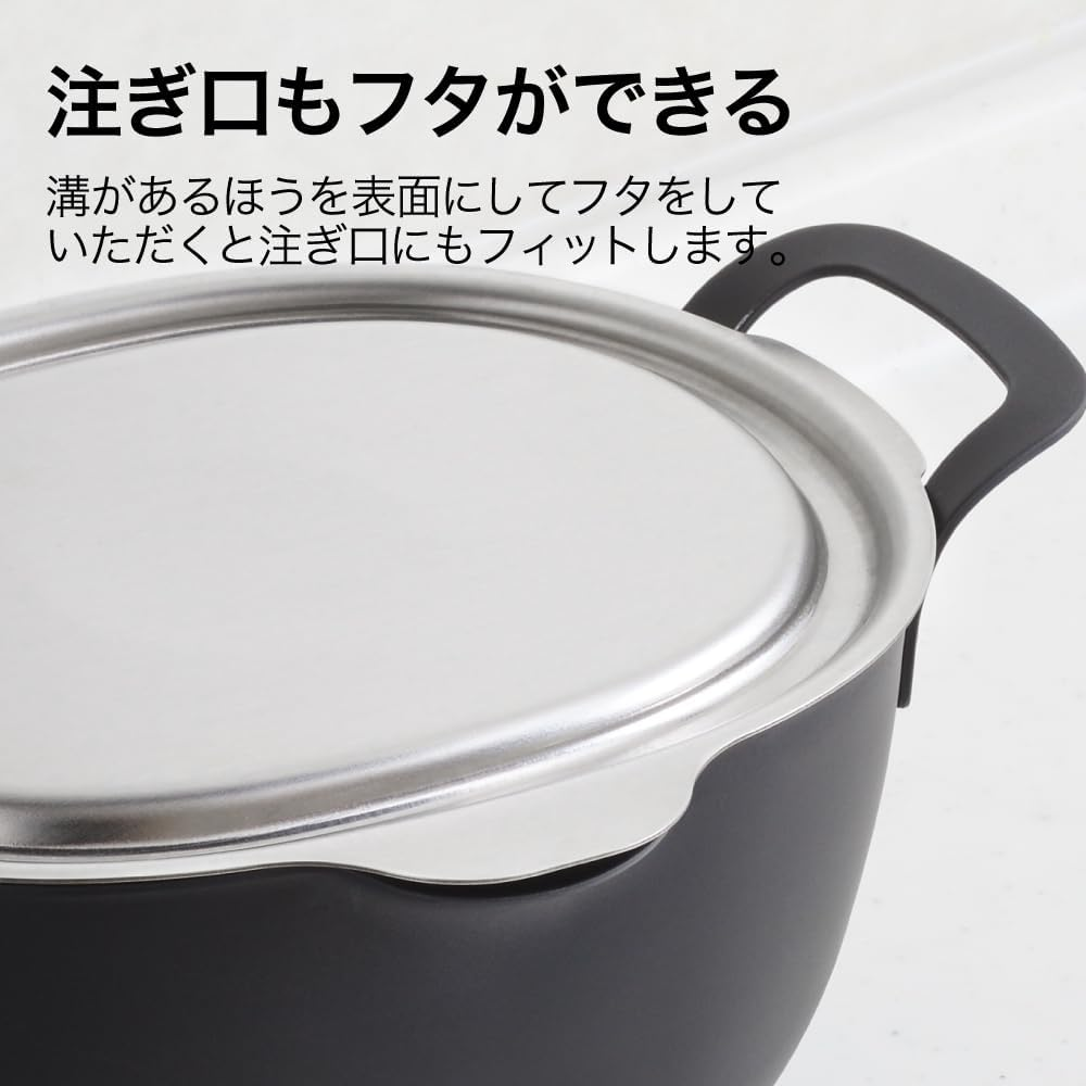 Yoshikawa 3810032 PD3027 Aikata Stainless Steel Lid for Frying Pots, Made in Japan, Tsubamesanjo Dishwasher Safe image number 3