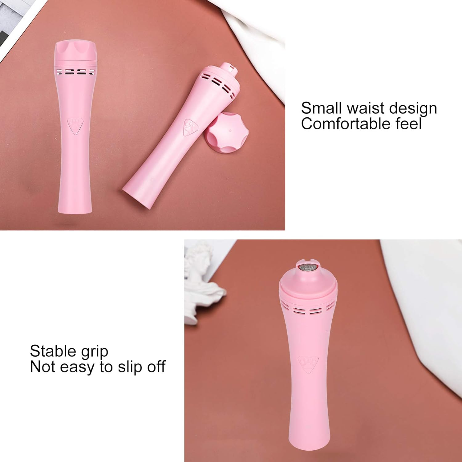 USB Rechargeable Dog Nail Grinder,Pet Nail Trimming & Smoothing Tool,Quiet 3 Speed Claw Grooming Machine for Home Use Suitable for Dogs & Cats Pink image number 4