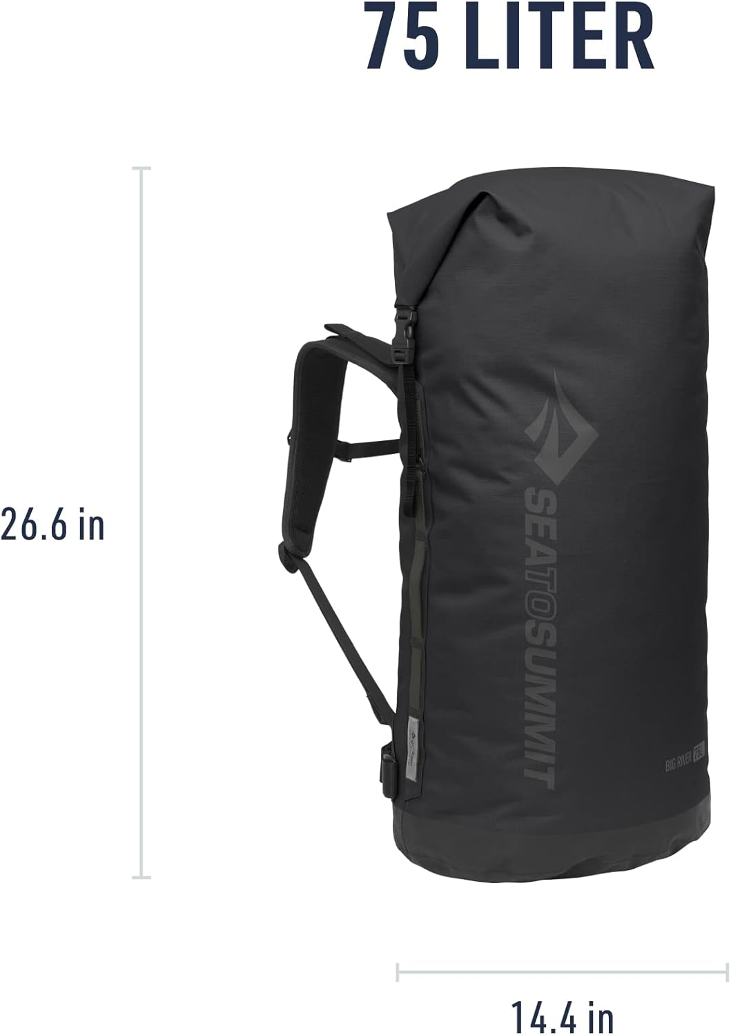 Sea to Summit Big River Dry Backpack with Adjustable Harness image number 2
