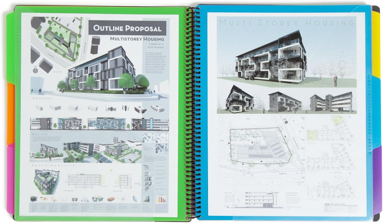 Smead Project Organizer, 24 Pockets, Grey with Assorted Bright Tabs, Tear Resistant Poly, 1/3-Cut Tabs, Letter Size (89206) image number 2