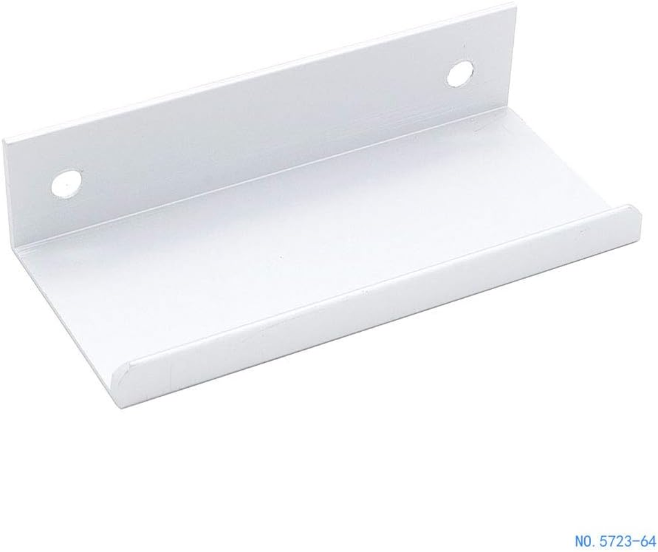 Set of 8 NUZAMAS Kitchen Lip Pull Handles, Aluminum Alloy, Silver Color, Door Handles, Concealed Finger Pull Handle for Home Kitchen Door Drawer Cabinet, 8Cm image number 3