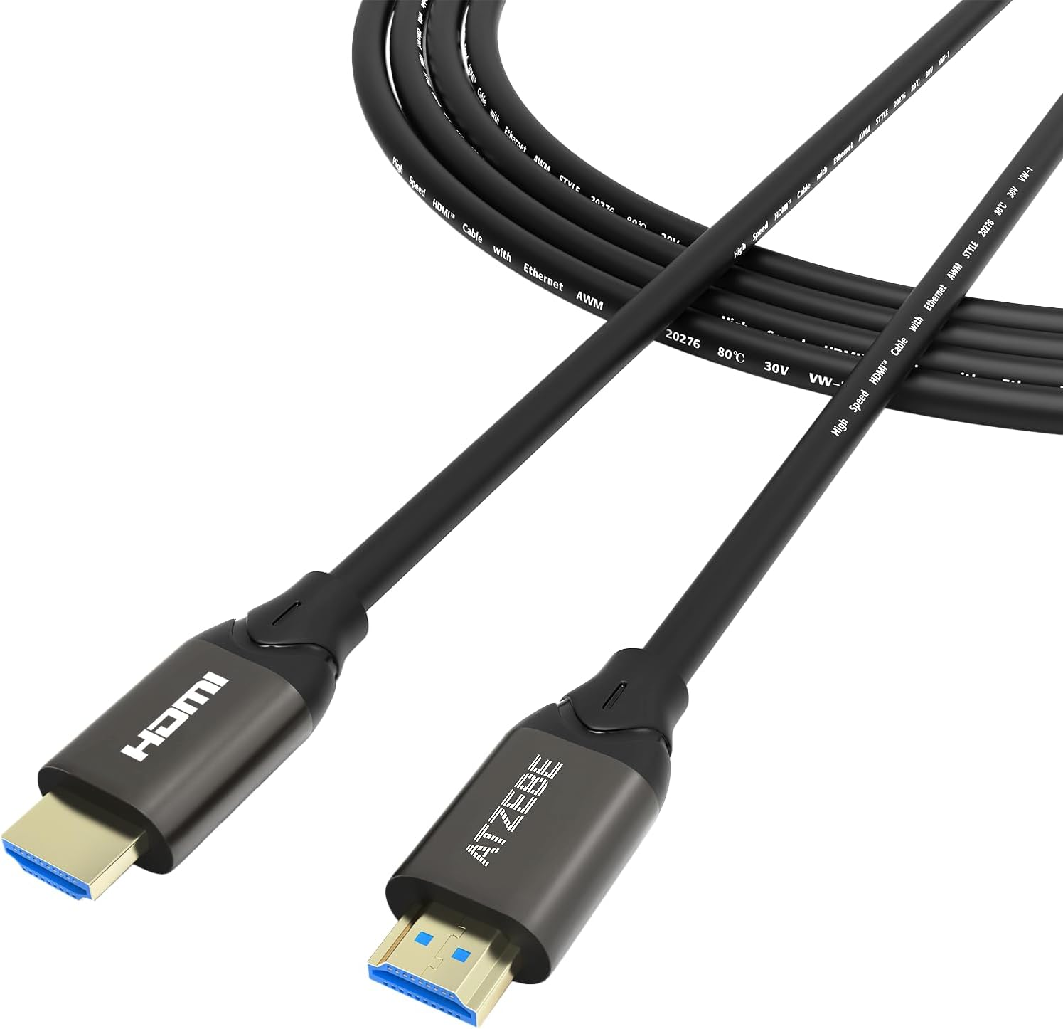 Fiber Optic HDMI Cable 15Ft, Fiber HDMI Cable Supports 4K@60Hz, 4:4:4/4:2:2/4:2:0, HDR, Dolby Vision, HDCP2.2, ARC, 3D, High Speed 18Gbps, Slim and Flexible HDMI Fiber Optic Cable image number 4