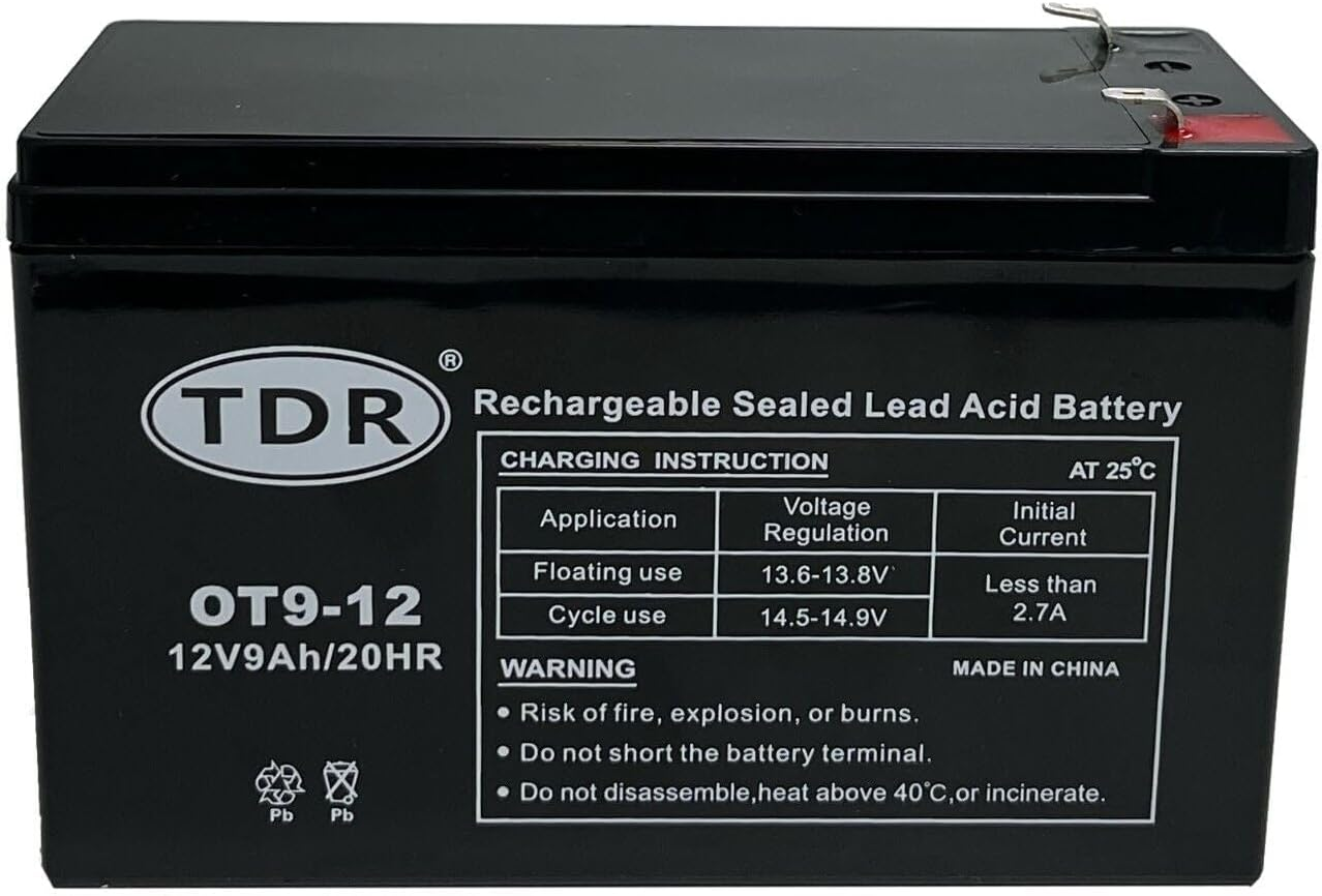 TDR OT9-12 12V 9Ah Gel Battery image number 5