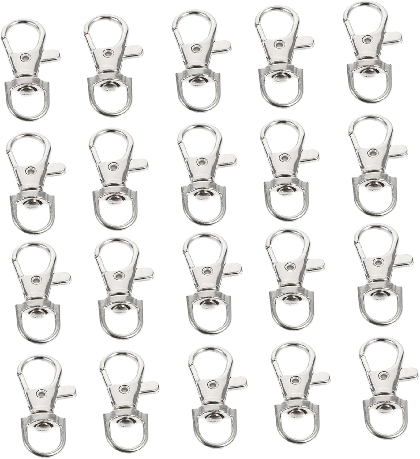 VANZACK 20Pcs Stainless Steel Bird Cage Door Buckle Locks for Birds Prevent Escape Strong Resistant Cage Accessories for Parrots image number 3