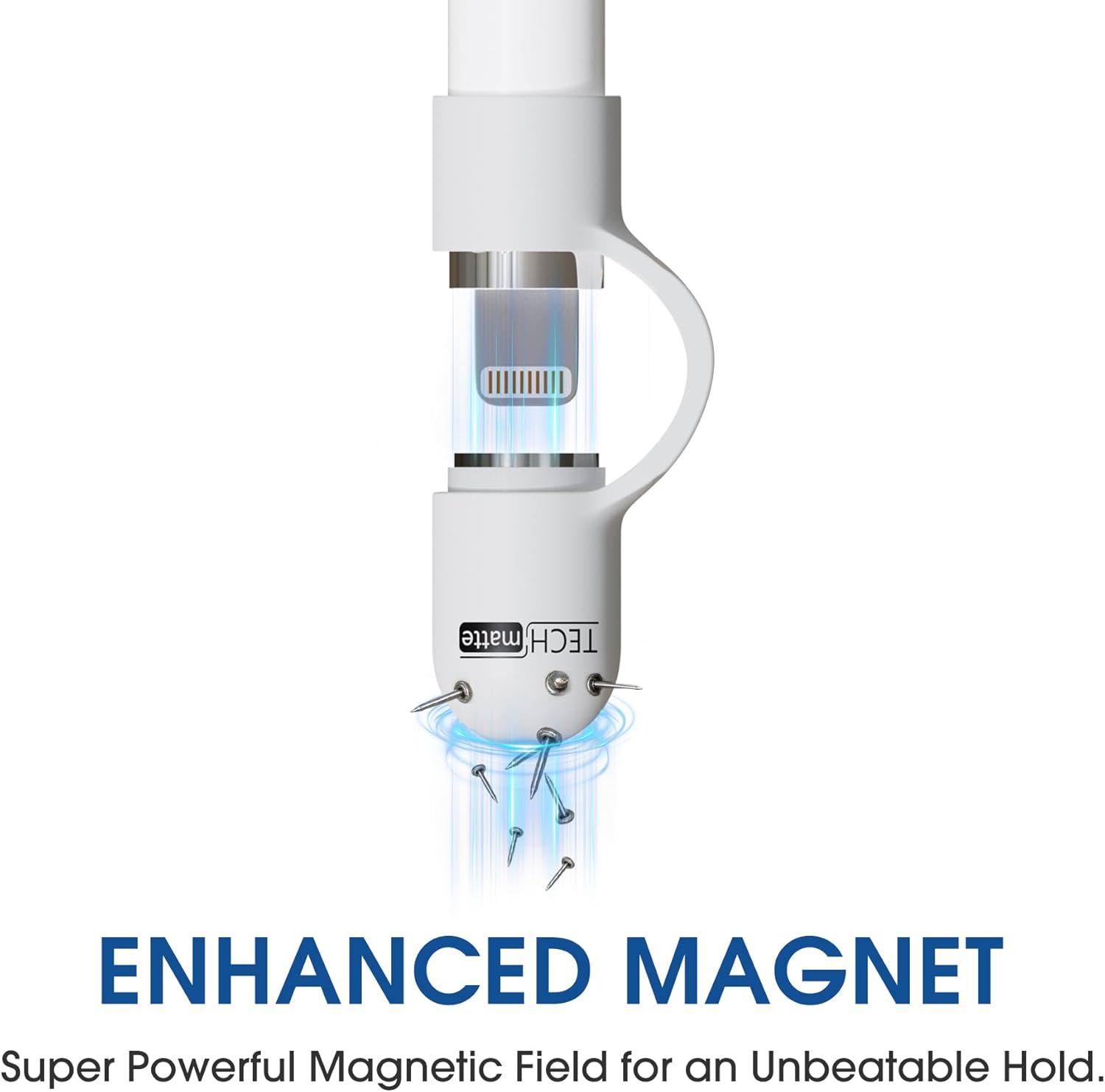 Techmatte Magnetic Replacement Cap Compatible with Apple Pencil (With Cap Holder) (Updated Version) image number 5