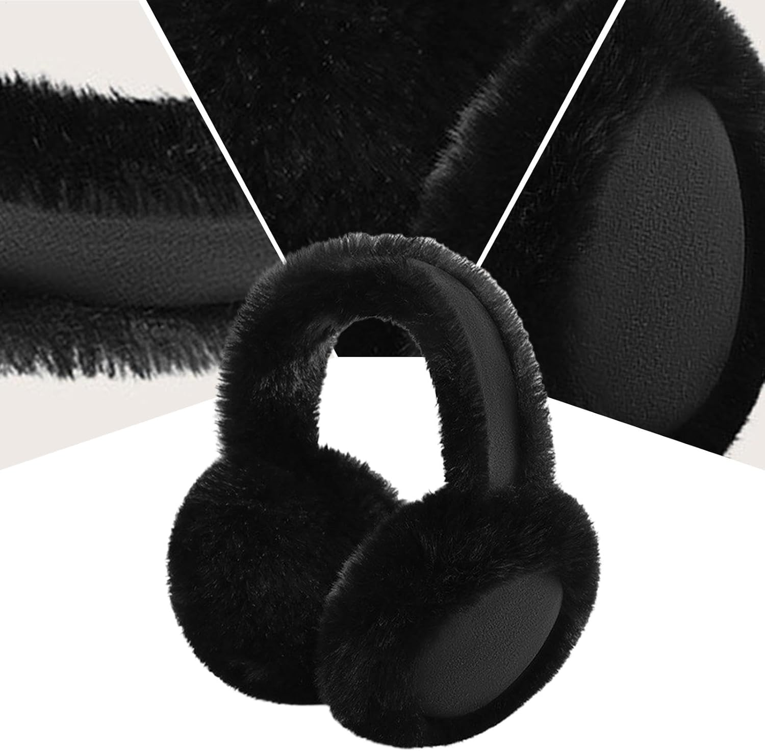 Lady Ear Warmer - Foldable Fleece Ear Warmer | Skin-Friendly Ear Covers, Cartoon Fleece Ear Warmers for Girls, Mom, Wife, Girlsfriend image number 4