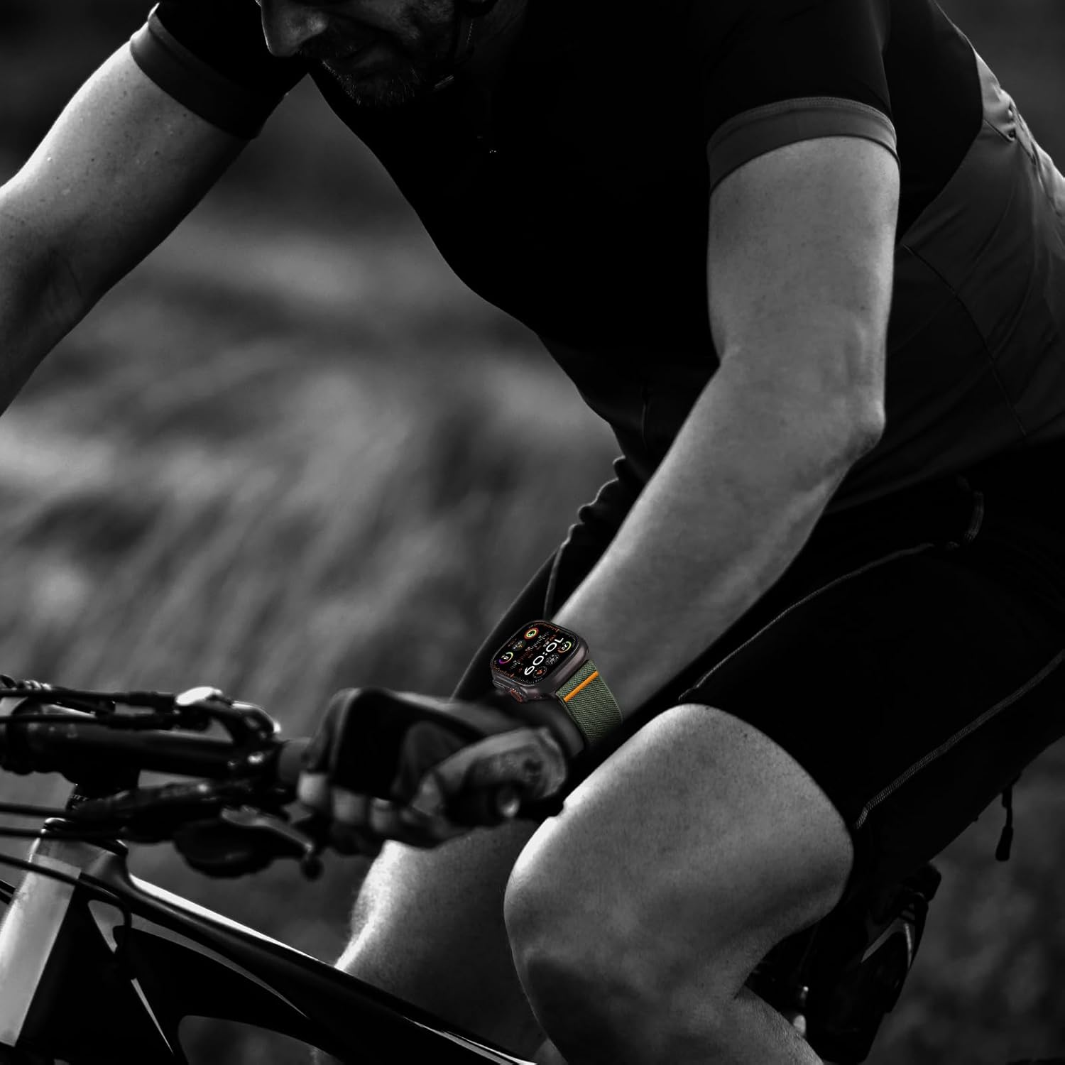 Elastic Magnetic Bracelets for Apple Watch 11/10 Strap 46 Mm 49 Mm 45 Mm 44 Mm 42 Mm 41 Mm 40 Mm 38 Mm Men, Nylon Fabric Band Magnet Sport Solo Loop Strap for Iwatch 9 8 7 6 5 4 3 SE 3/2 Ultra 3/2 image number 3