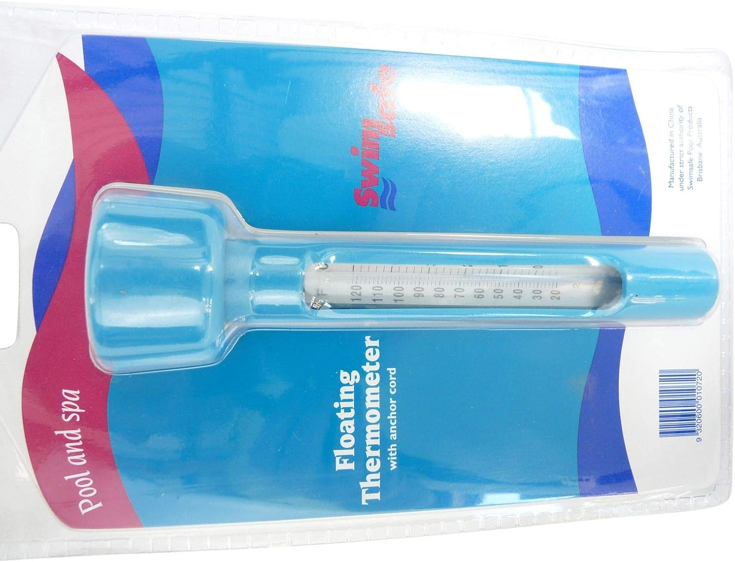 Floating Pool Thermometer & String - Aussie Gold Classic Pool & Spa Hot Tub image number 4