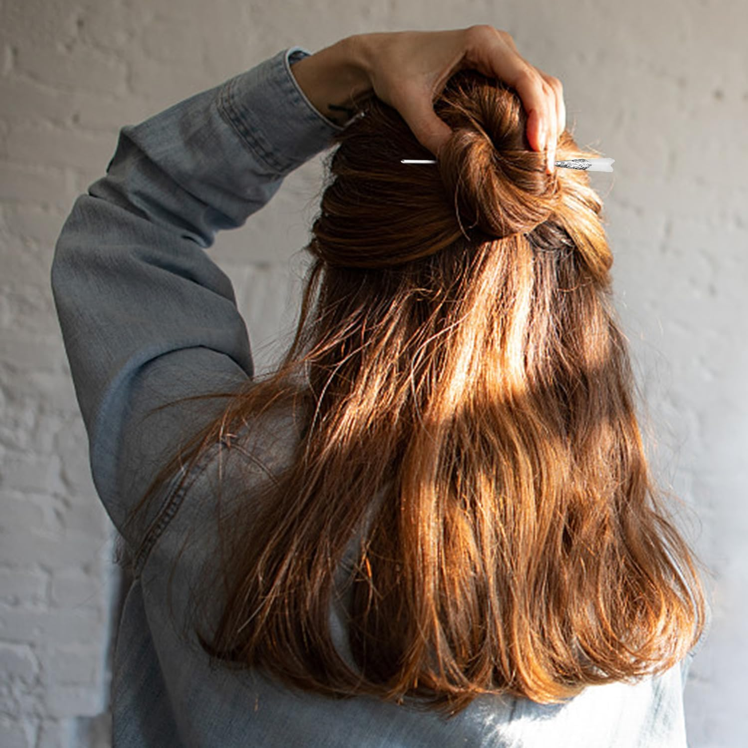 3 Pieces Metal Hairpin Retro Women Hairpin Elee Hair Pin Ethnic Style Hairpin with Fixed Plate Hairstyle Decoration Accessories image number 4