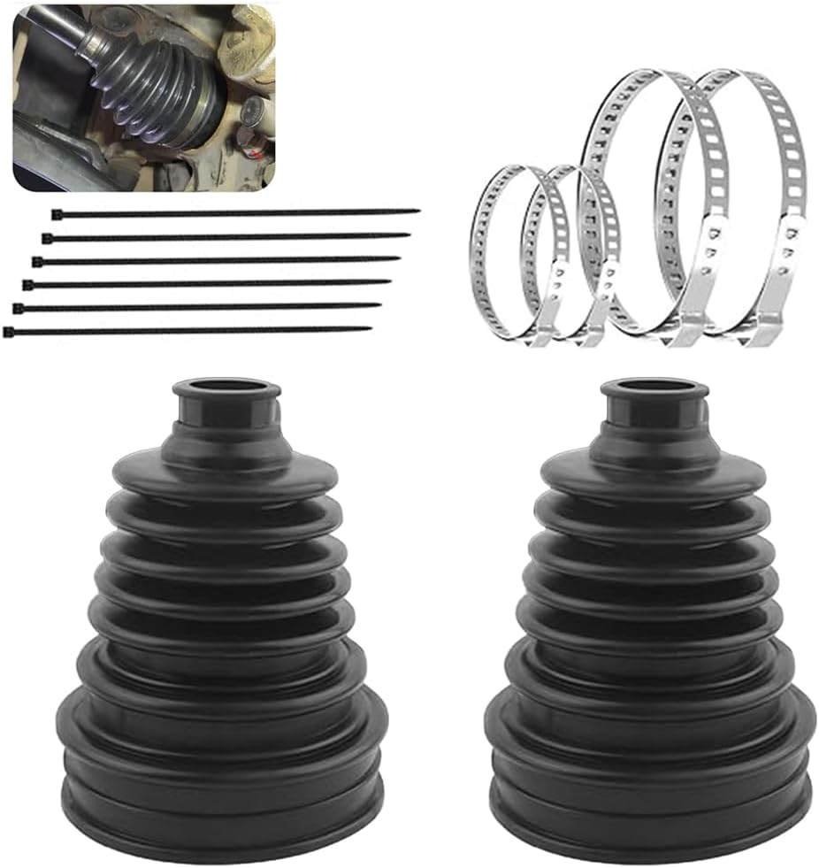 DCSMYX 2 PCS CV Boot Repair Kit with 4 Stainless Steel Clamps & 6 Cable Ties,Waterproof & Dustproof CV Axle Boot Repair Kit for Protect Axle,Universal CV Joint Boot,Fits for Most Car image number 6