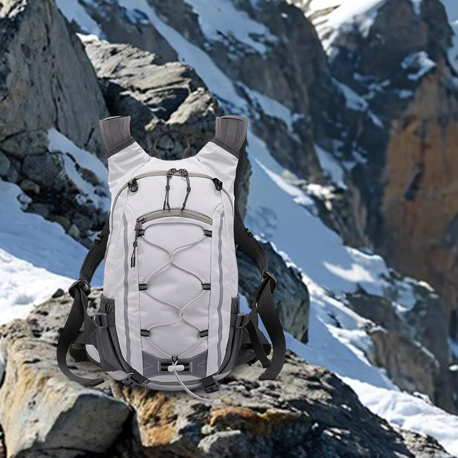 QSTDGVPW Mountaineering Hiking Backpack 20L Multifunctional Polyester Multiple Compartments for Daily Use Tear Resistant image number 4