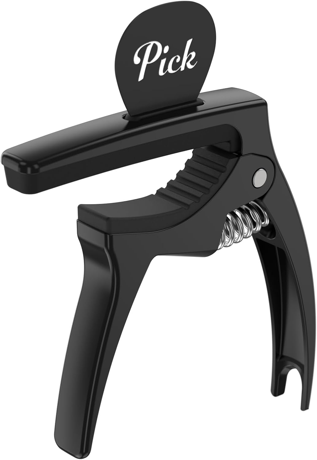 3In1 Guitar Capo for Acoustic and Electric Guitars(With Pick Holder and 4Picks),Ukulele,Guitar Accessories - Wood Grain image number 7