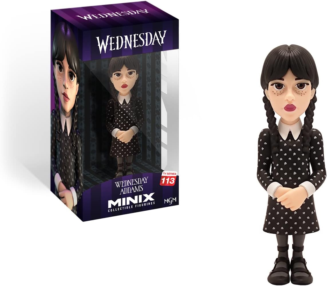 MINIX COLLECTIBLE FIGURINES Minix Wednesday Addams Number 113 Collectable Figure 12 Cm