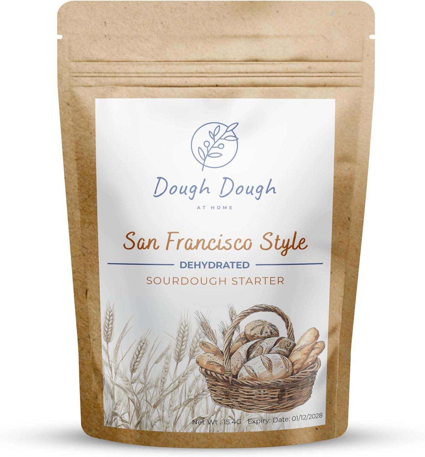 Dough Dough at Home Sour Dough Starter San Francisco Style Dehydrated Starter Healthy Food (15.4 G) (Pack of 1, White Flour) image number 5