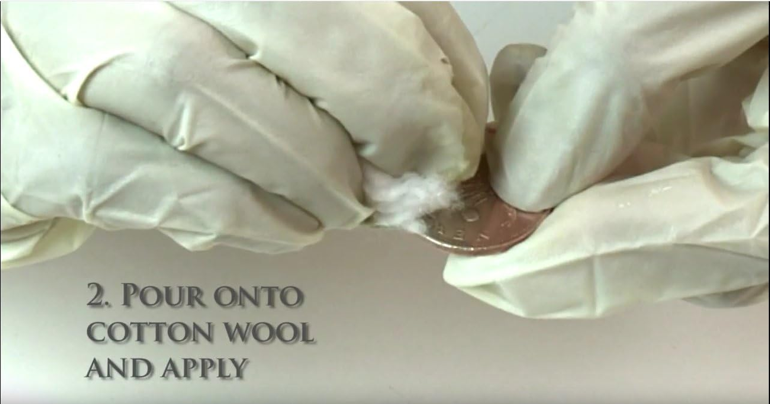 Nushine Silver Plating Solution 5.1 Oz (150Ml) - Permanently Plate Pure Silver onto Worn Silver, Brass, Copper and Bronze (Ecofriendly Formula), Silver image number 3