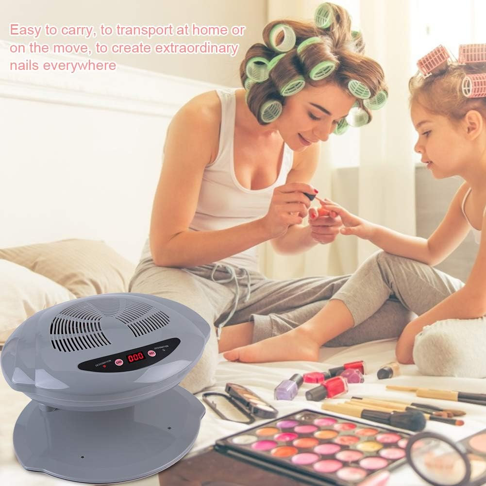 Sonew Air Nail Dryer, Nail Dryer with Hot and Cold Air Sensor, Manicure Tool for Fan for Drying Nail Polish for Living Room and Home (Silver) image number 5