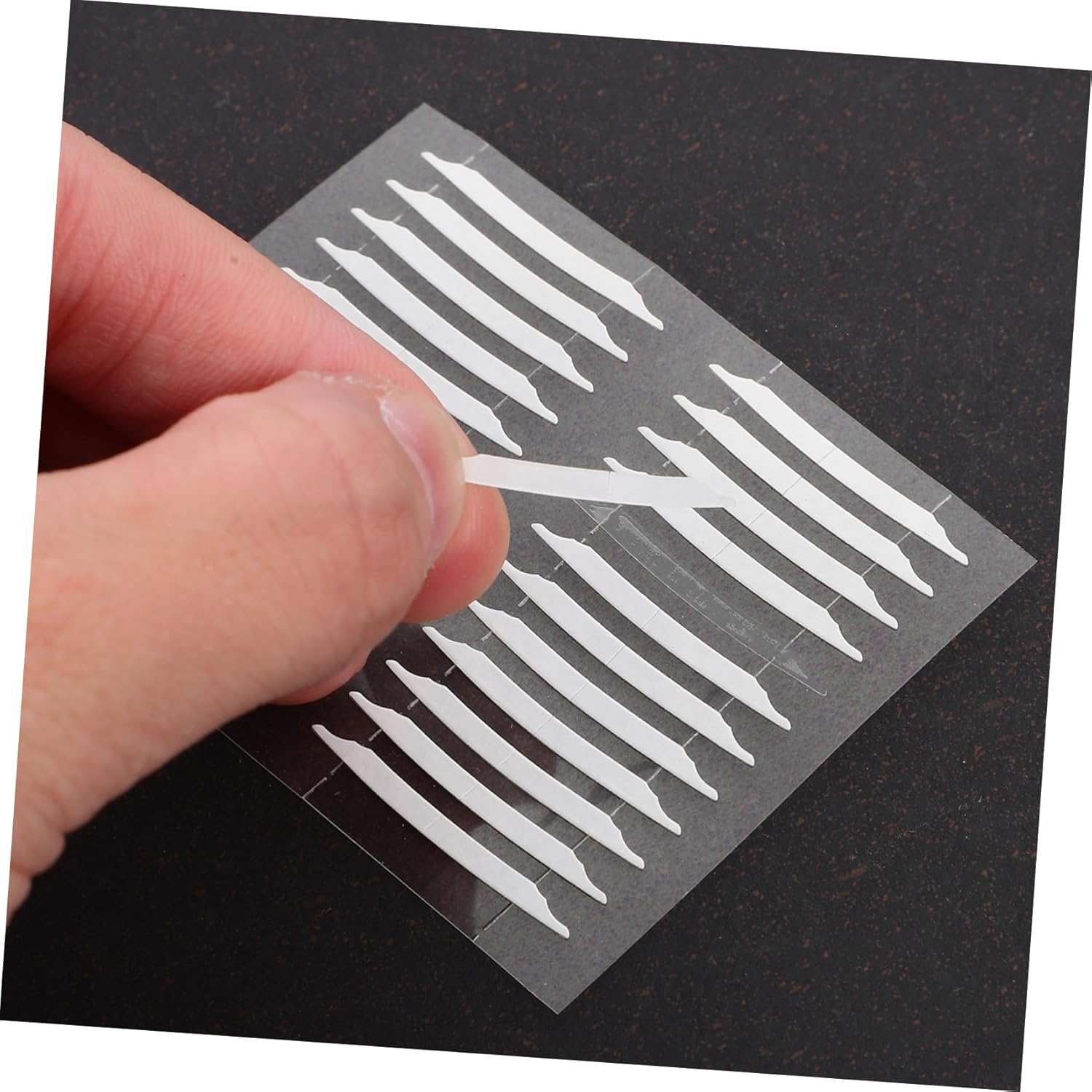 HAKIDZEL Clear Tape 30 Sheets Cosmetics Double Sided Tape Invisible White Practical Double Eyelid Tape Beauty Products Sticker Sided No Trace Cosmetic Korean Girl Eyelid Tape image number 2