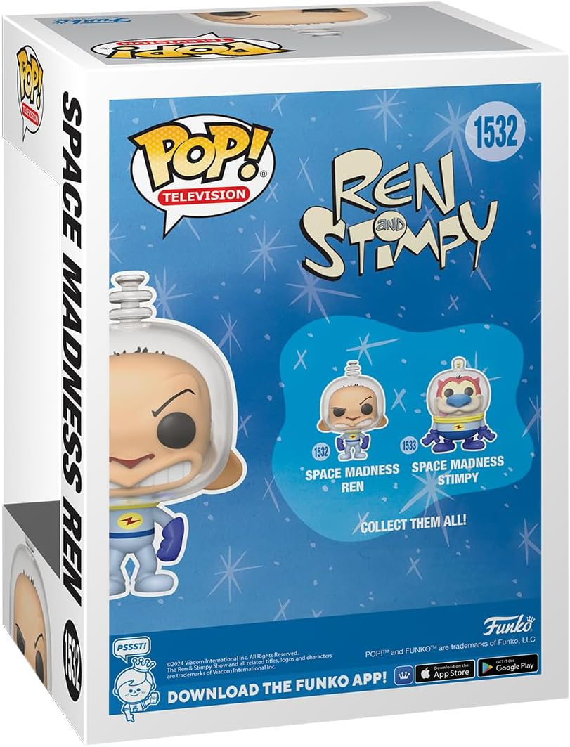 FUNKO POP! TELEVISION: Nickelodeon Rewind - the Ren & Stimpy Show, Space Madness Ren image number 4