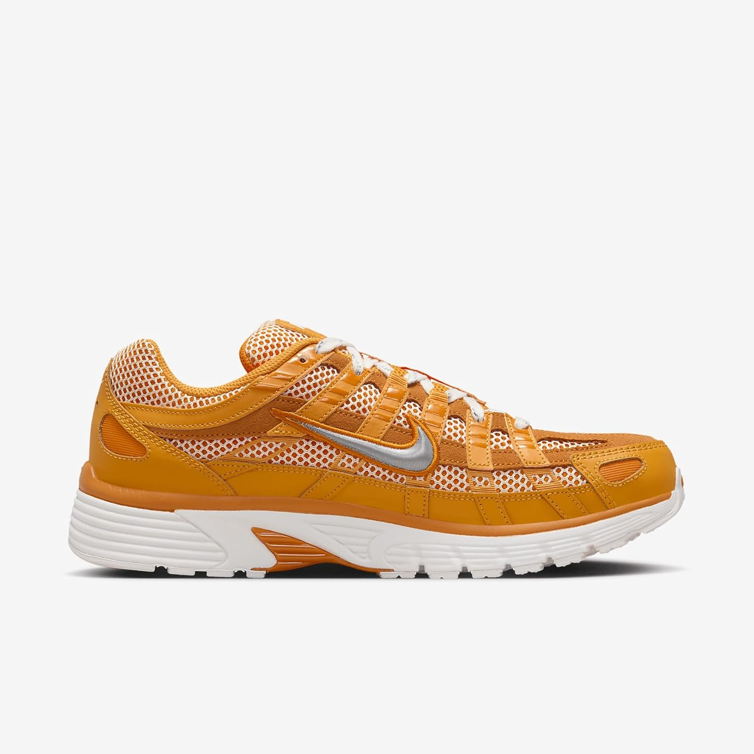 Nike HQ3641-886 P 6000 PREMIUM Mens Lifestyle Shoe - Kumquat/Metallic Silver/Magma Ora image number 1