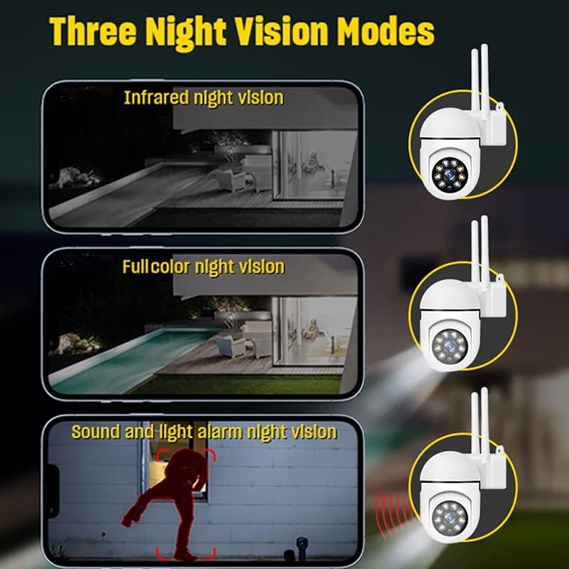 Wireless Security Camera System Outdoor Home Wifi Night Vision Cam 1080P HD A7 image number 4