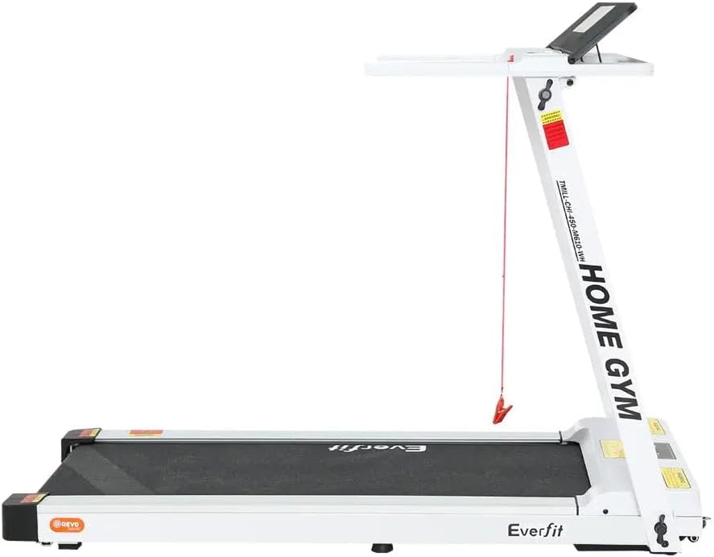 Everfit Treadmill Electric Treadmills with 450Mm Running Belt, Fully Folding Walking Pad Foldable Machine Exercise & Fitness Equipment, White with up to 14Km/H Speed for Home Gym Cardio Training image number 3