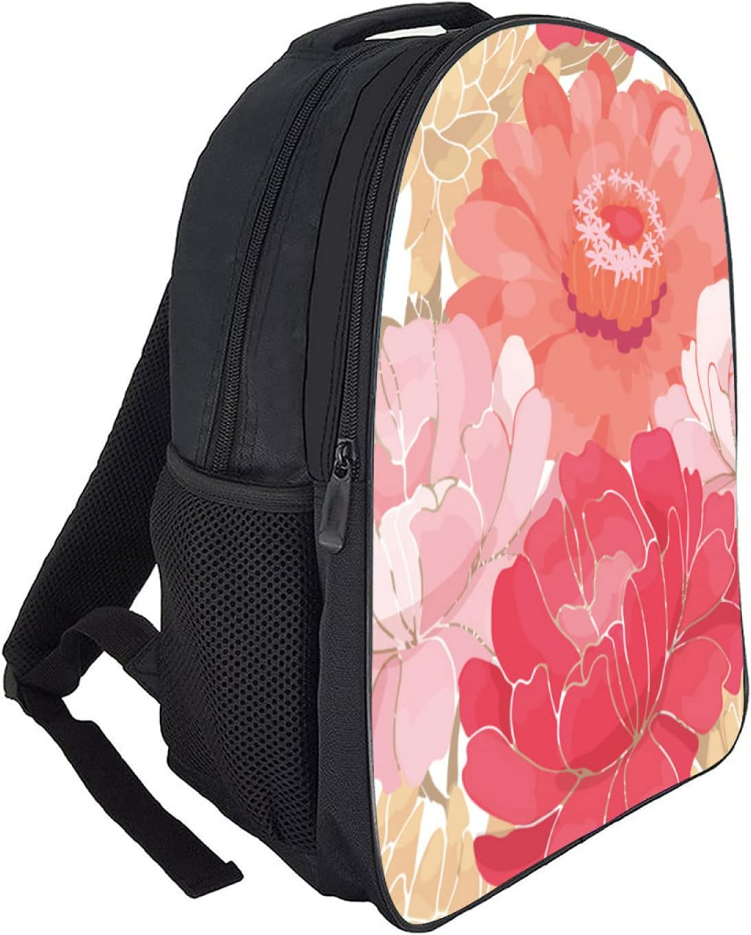 Tropicallife Colored Flower Pattern Backpack for Boys and Girls Water Resistant Preschool Backpack Lightweight Bookbags Camping Travel School Shoulder Bag, Multi image number 1