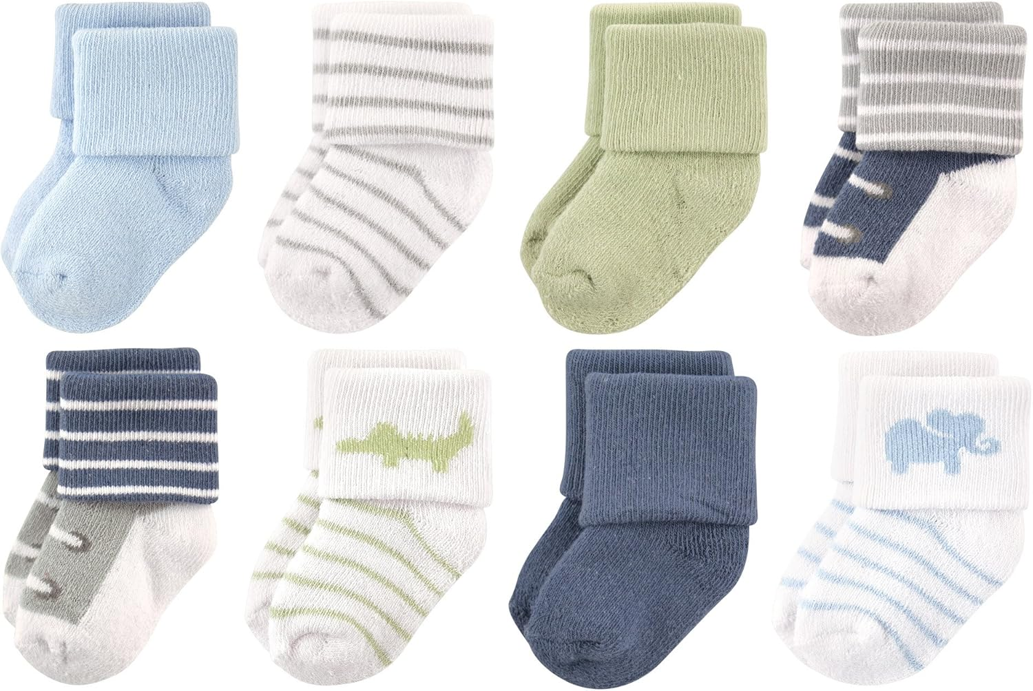 Luvable Friends Unisex Baby Newborn and Baby Terry Socks image number 2