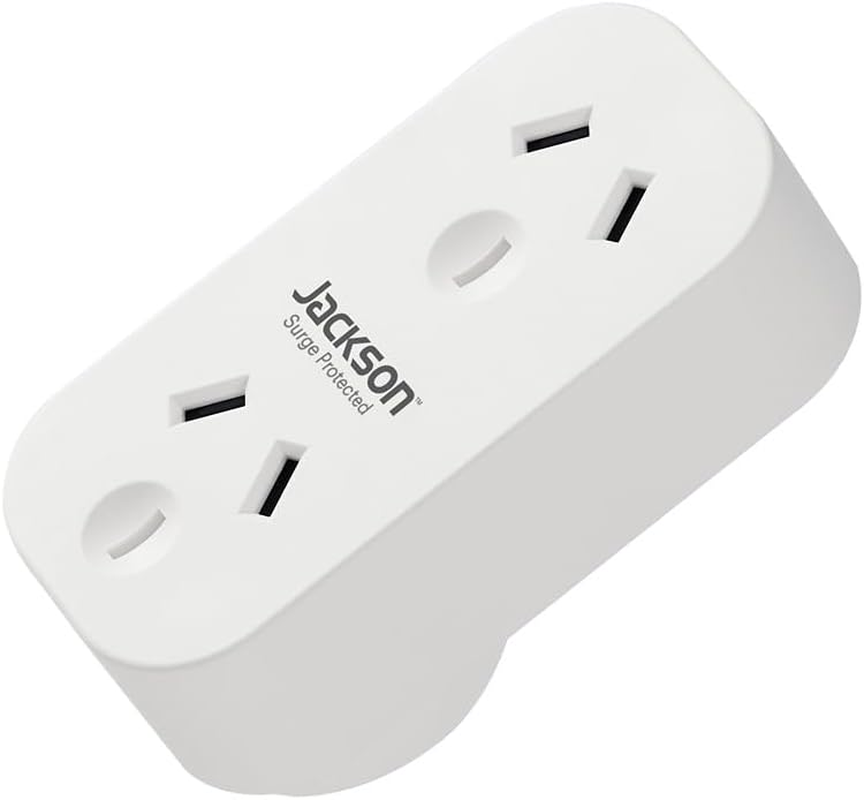 Jackson Surge Protected Double Adaptor