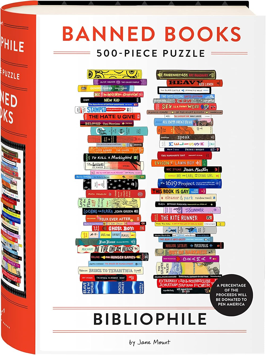Chronicle Books Bibliophile Banned Books Puzzle: 500-Pieces image number 3