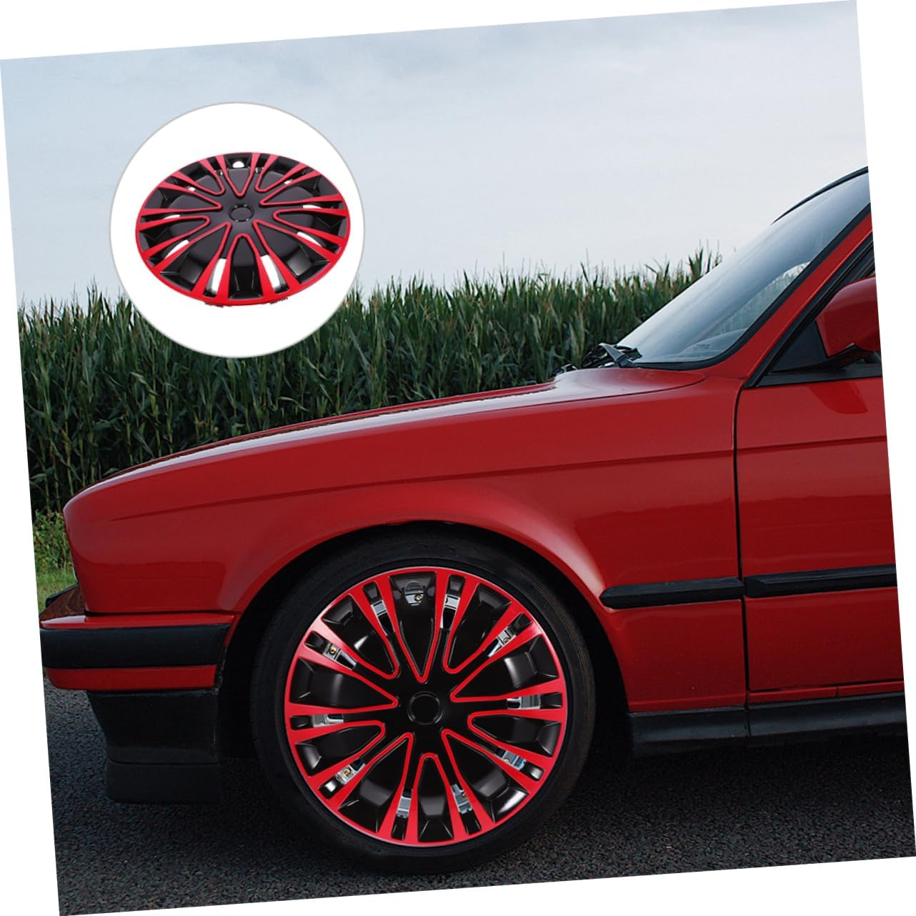 SWOOMEY 2Pcs Car Wheel Covers Hubcap Wheel Cover Replacement for Car DIY Decorative image number 3