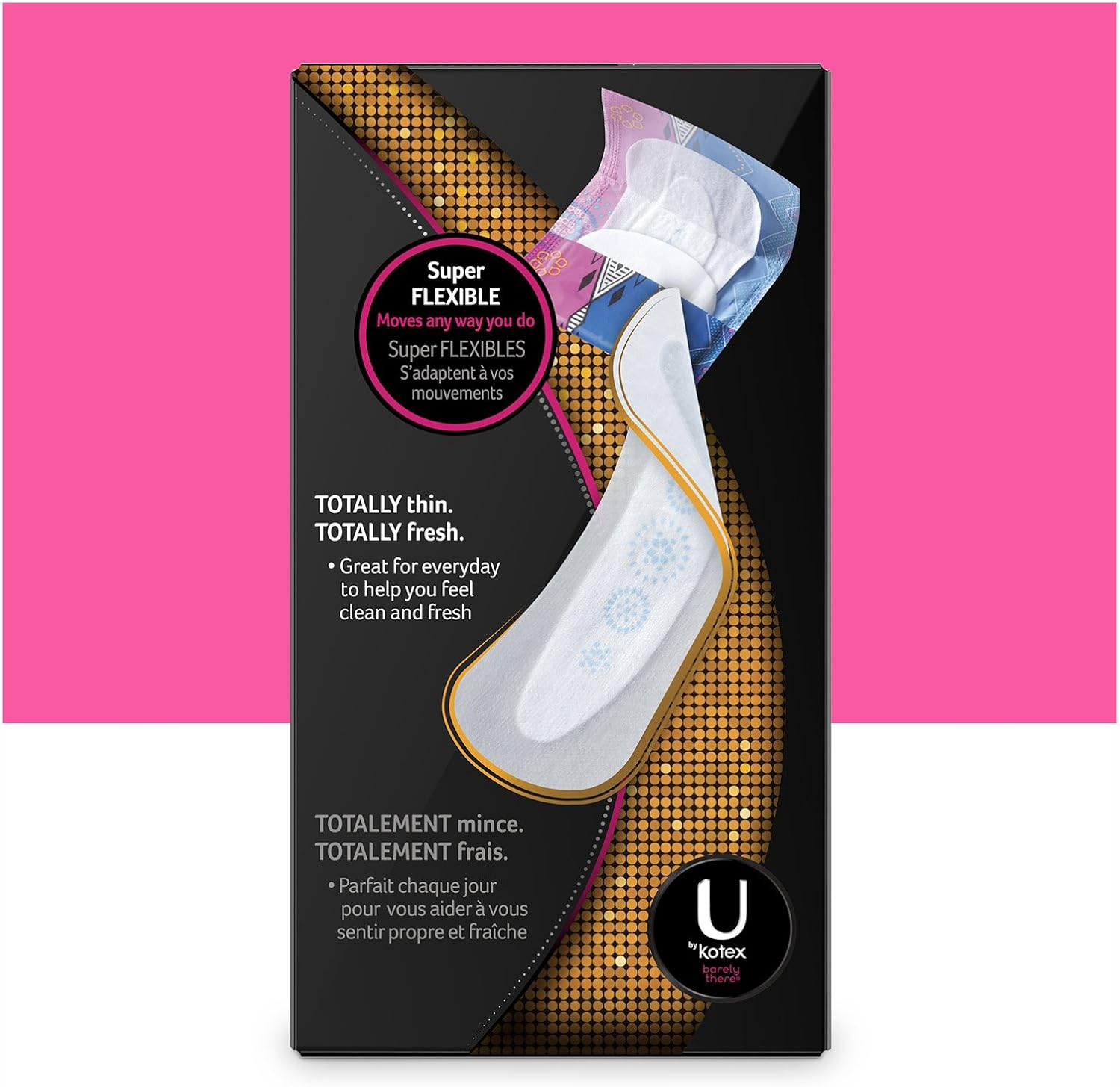 U by Kotex Barely There Liners, Light Absorbency, Unscented image number 1