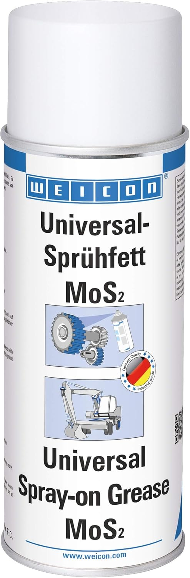 WEICON Universal Grease Spray with Mos2 400Ml Durable High Pressure Resistant Lubricant image number 1