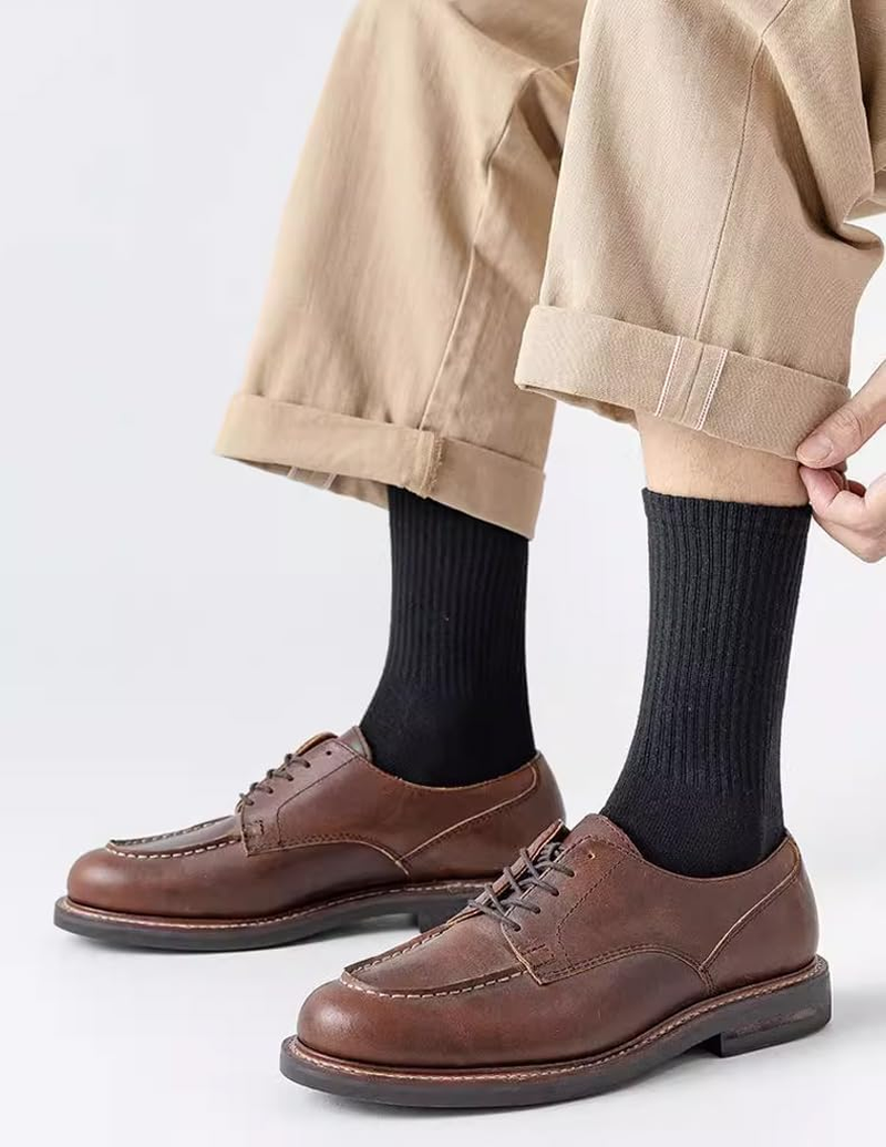 3-6 Pack White Crew Socks Women,Casual Athletic Aesthetic Socks Combed Cotton Socks for Women Granola Girls Clothes,H HOME-MART Womens Crew Lightweight Thin Casual Calf White Socks image number 3