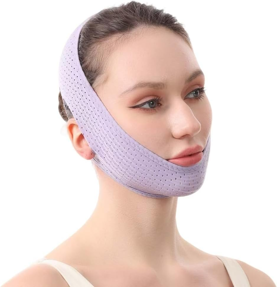 V-Line Lifting Chinstrap, V-Line Mask, Chinstrap for Sleeping, Reusable Face Strap, Chin up Patch, V-Shaped Belt, Shaped Face Mask for Sagging image number 6