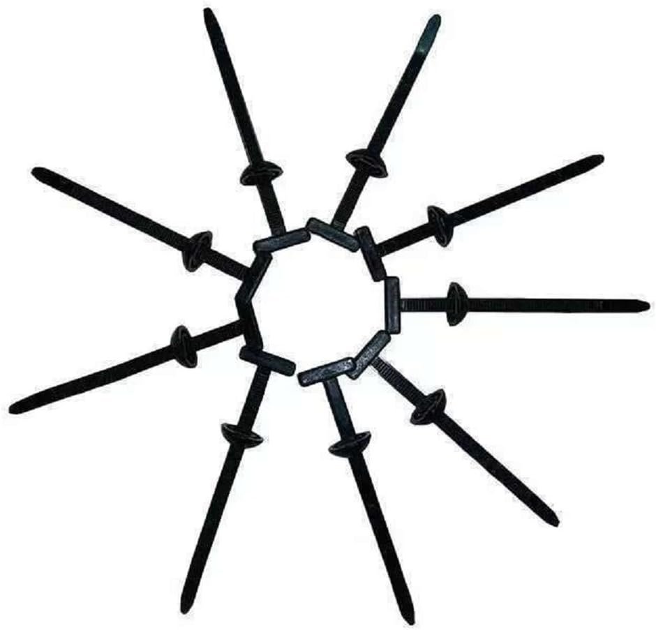 WADY 100PCS Cable Tie Buckle, Nylon Cable Ties, Heavy Duty Self-Repairig Universal Cable Tie Buckle, Car Plastic Rivets Fasteners for Car Daily Repair image number 2