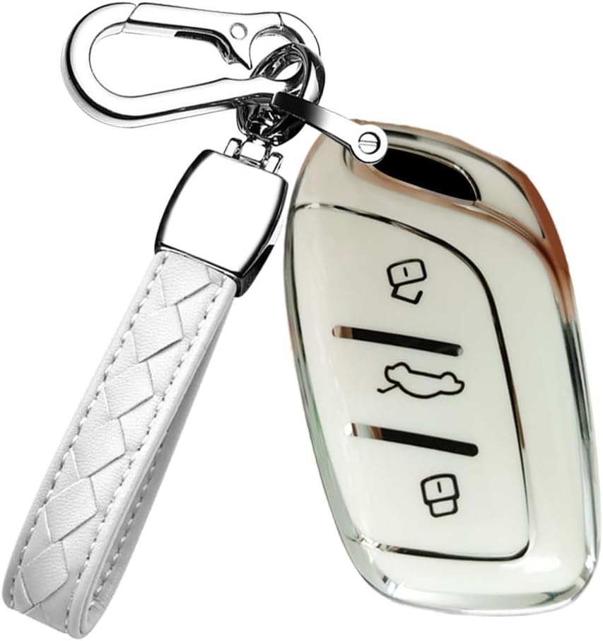 HIBEYO Soft TPU Key Fob Cover for MG 4 EV MG EHS EZS EV GT HS ZS ZX MG4 MG5 MG6 for Roewe RX3 RX5 RX8 ERX5 I6 I5 Accessories