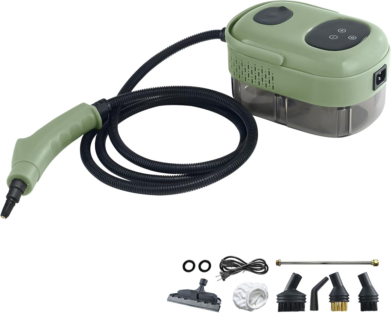 2500W High Pressure Steam Cleaner,Household Handheld Steam Cleaner Machine, Electric Steam Cleaner for Kitchen,Automotive Furniture and Floor Cleaning (Green) (Green)