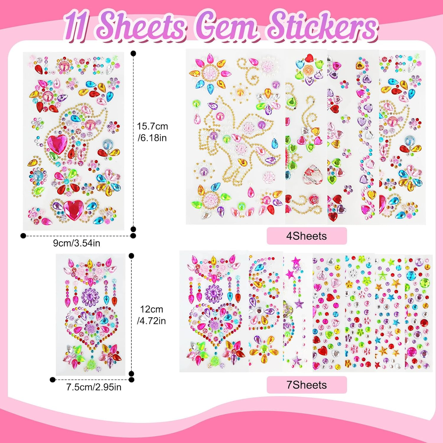 Self-Adhesive Glitter Stones image number 2