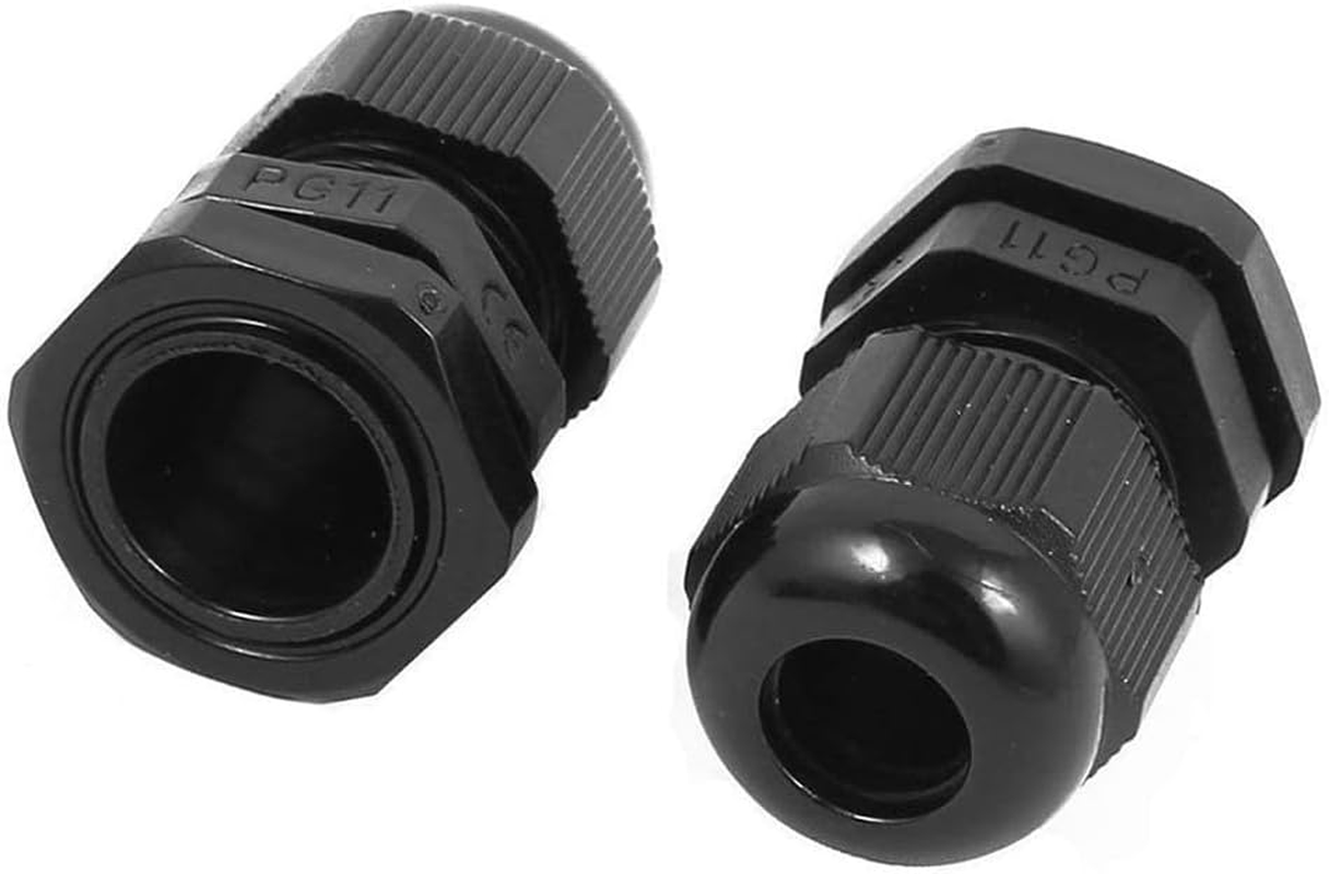 10Pcs Waterproof Nylon Cable Gland Kit IP68 Joints Adjustable Locknut Tool Set image number 3