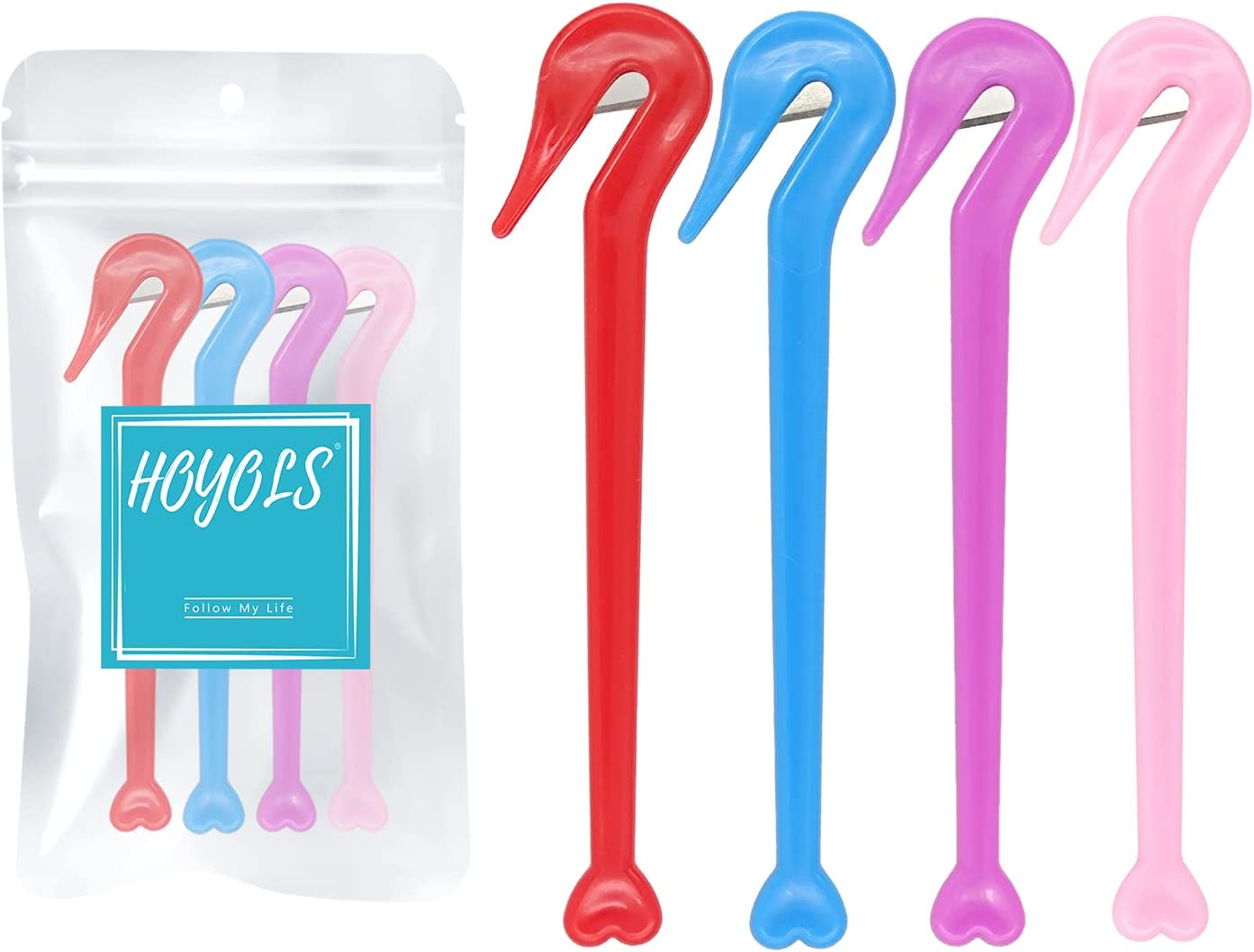 HOYOLS Elastic Hair Bands Remover, Ponytail Rubber Band Remover Cutting 4 Pc image number 6