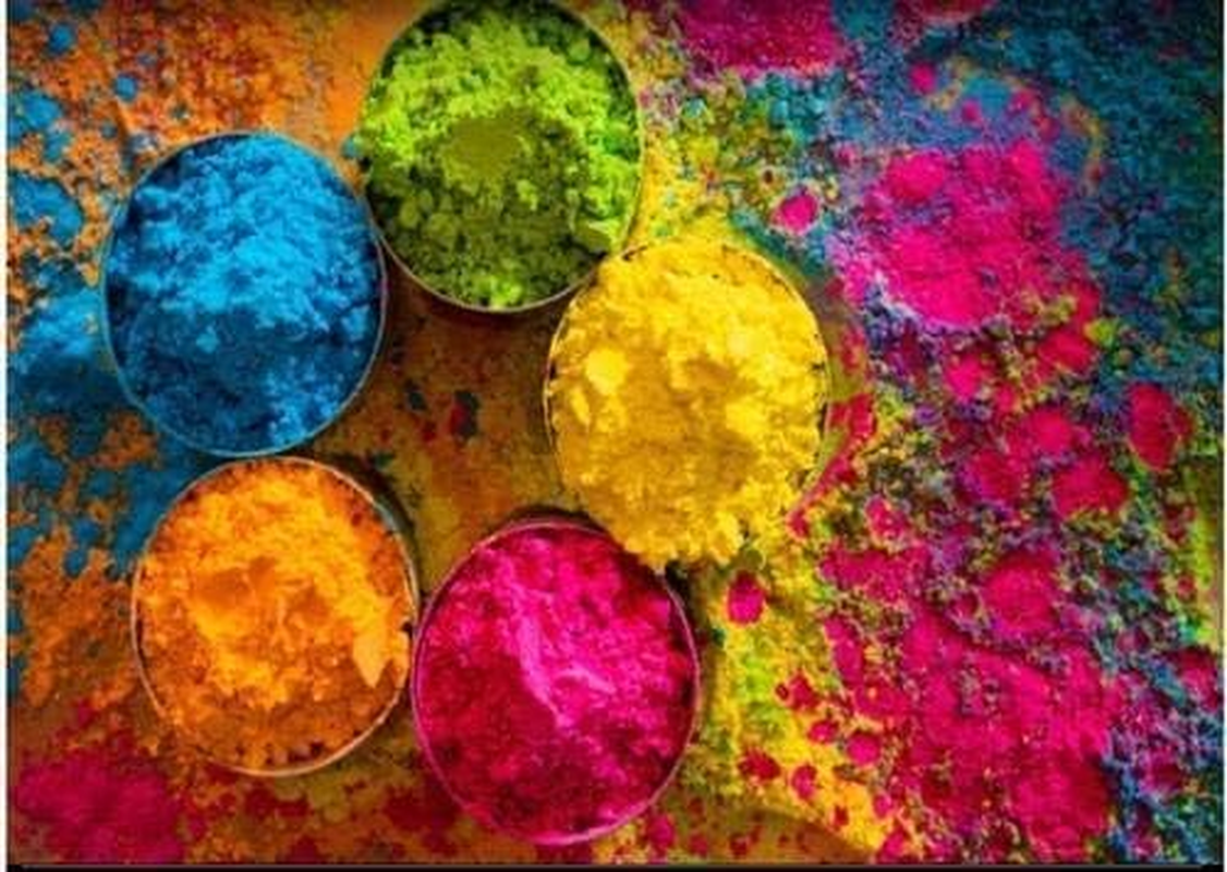 OMG DEAL Gulal Holi Powder-Gulal Colour Powder - Pack of 5, 100G Each, Festival Colours Colour Powder image number 3
