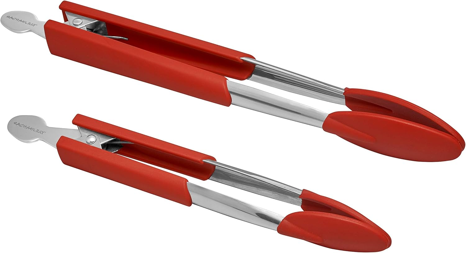 Rachael Ray Lil' Huggers 2-Piece Tongs Set, Red - 47018