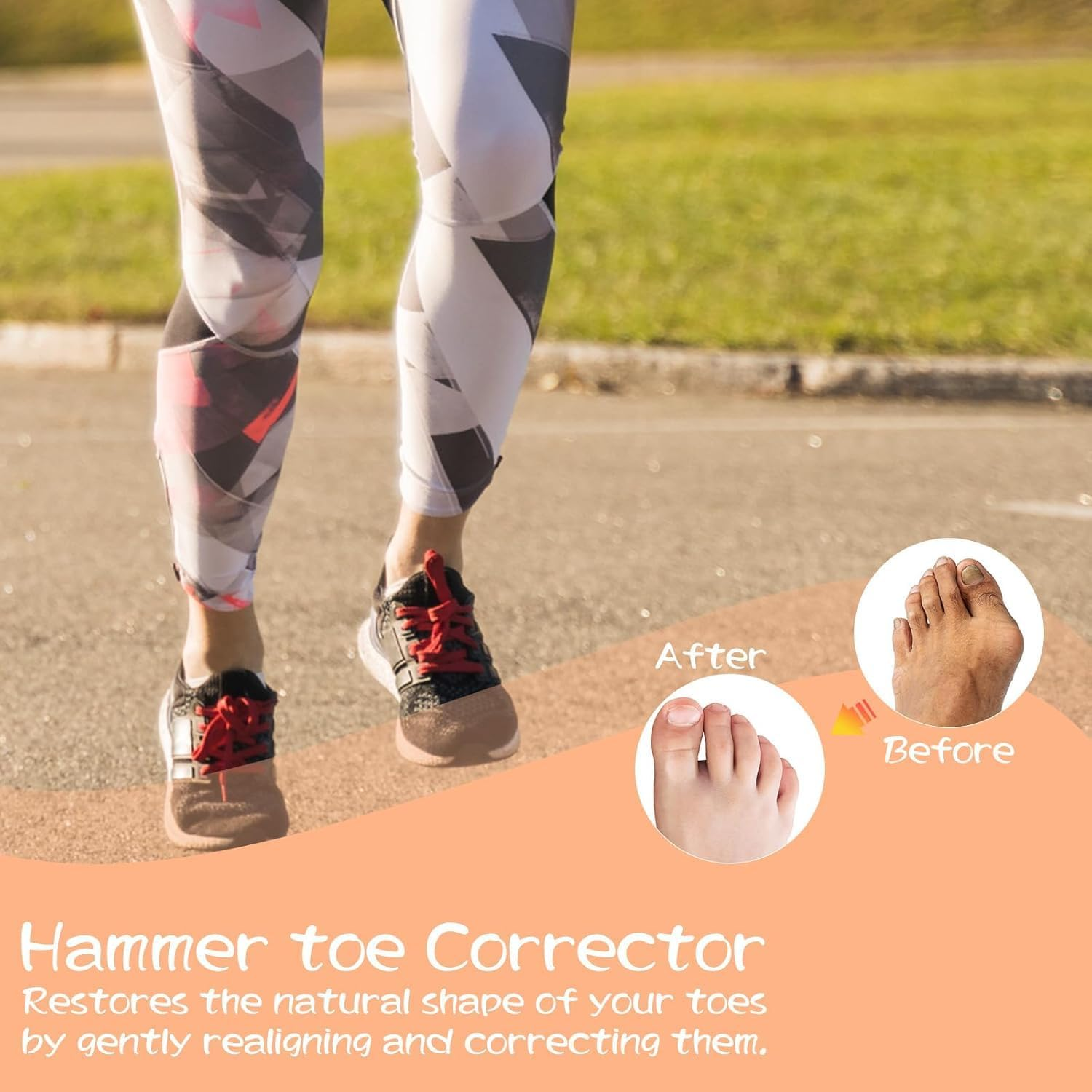 14PCS Hammer Toe Straightener Corrector, Toe Spacers Toe Separators Bunion Corrector Toe Splint for Bunion Claw Crooked Toes Hammertoe Overlapping Toes Foot Pain Relief image number 2