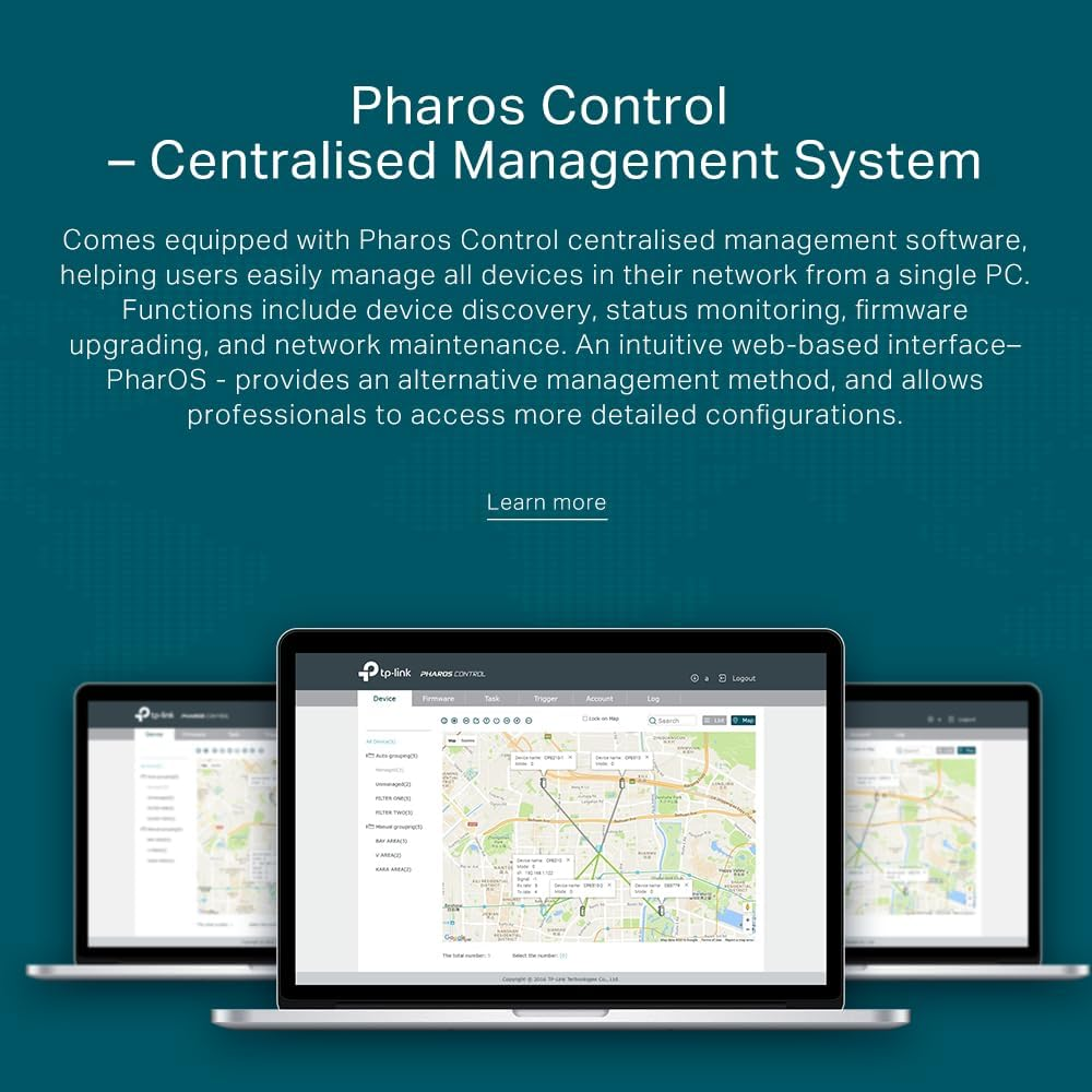 Tp-Link 2.4Ghz 300Mbps 9Dbi Outdoor CPE, 5Km+ Wireless Data Transmission, Pharos Control, Centralised Management System, 6Kv Lightning & 15Kv ESD Protection, Weatherproof, 24V Passive Poe (CPE210)