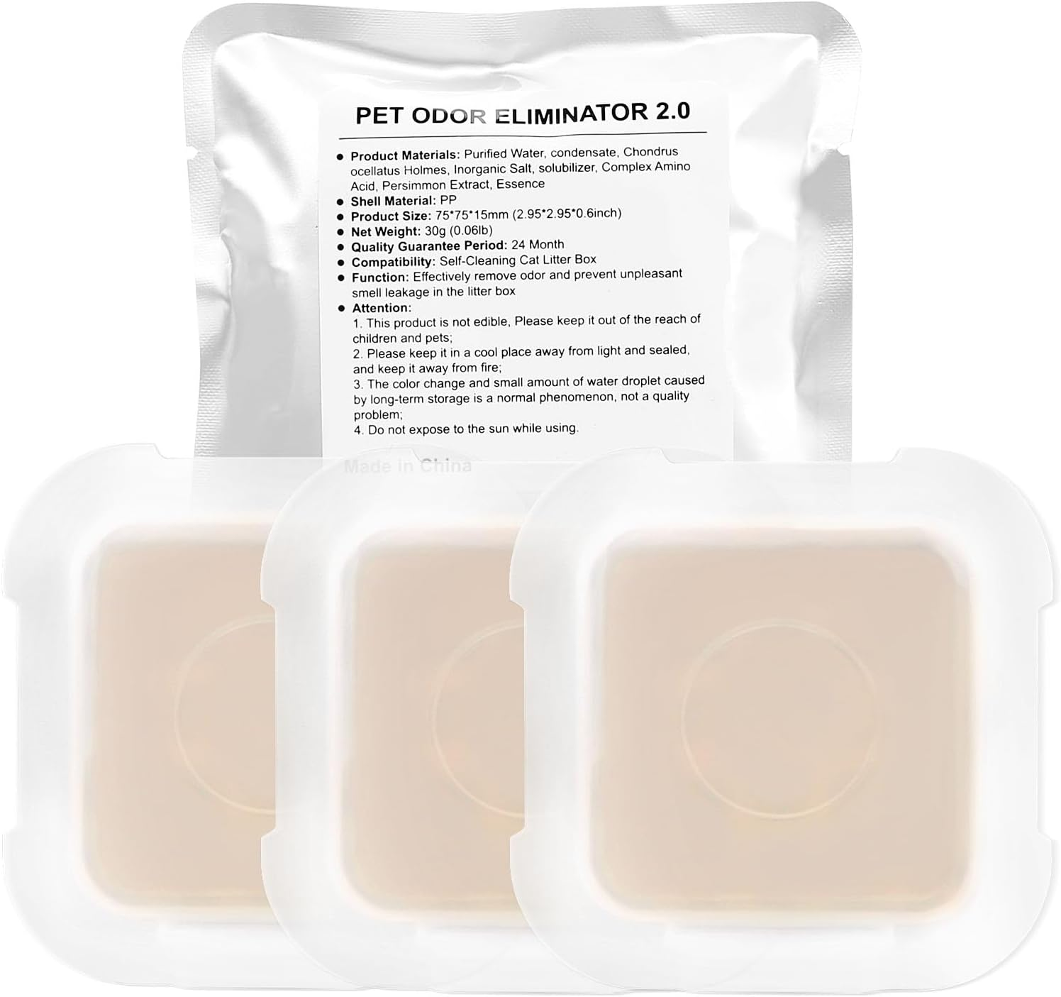 Pack of 3 Odour Remover for Pura Max/Pura Max 2 Self-Cleaning Cat Litter Tray, N50 Odour Eliminator, Cat Urine Odour Remover, Autopulent, Odour Control image number 4