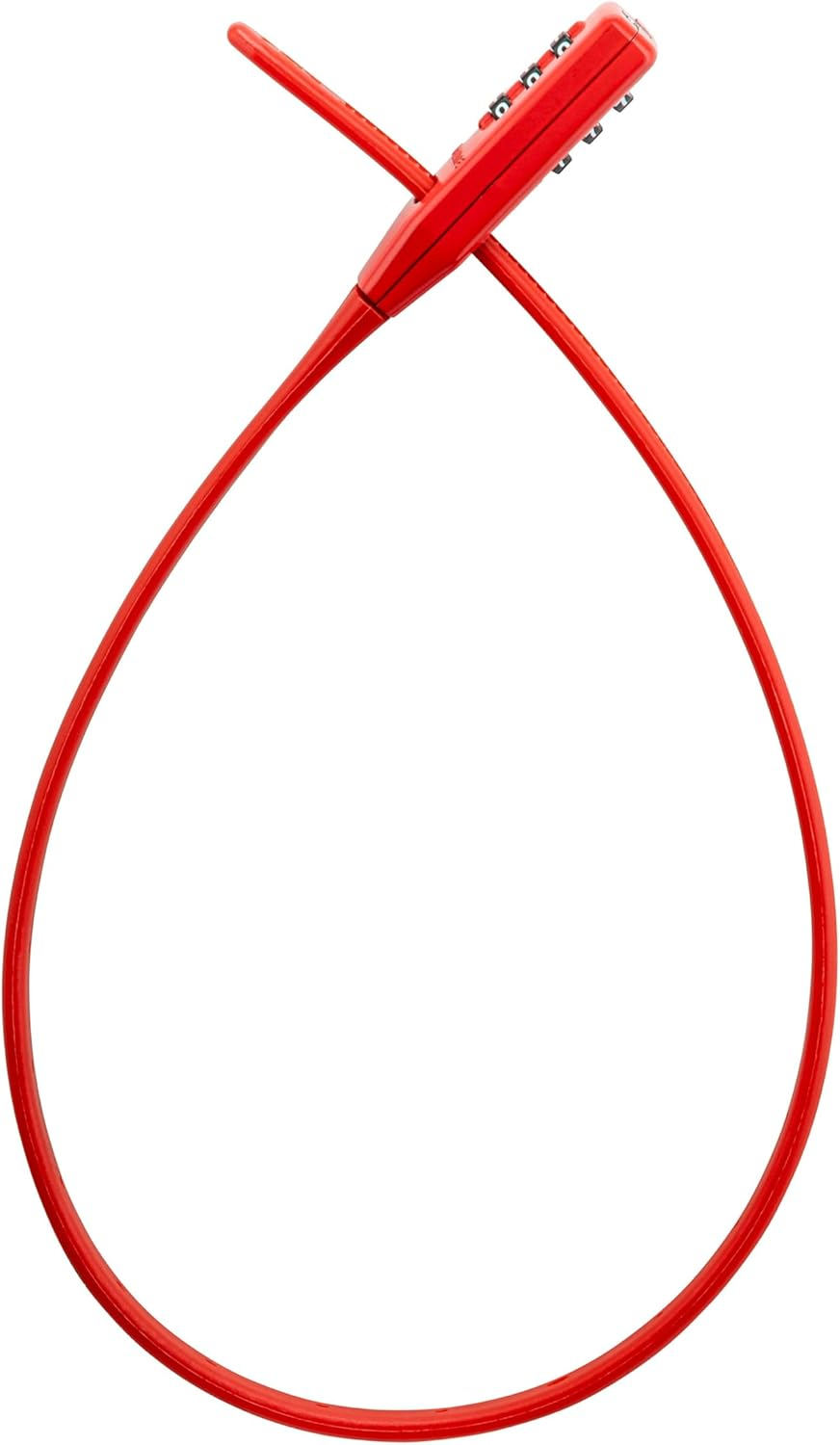 Kryptonite Click Lock Zip-Tie Bike Lock, Lightweight anti Theft Compact 3-Digit Resettable Combination Multi-Purpose Lock, Adjustable Cable Lock for Bikes, Helmets, Cabinets, Luggage, Skateboard, Red image number 3