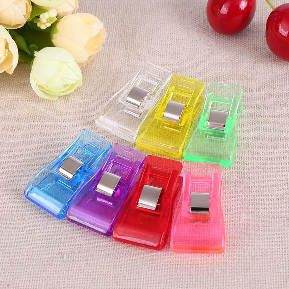Multipurpose Sewing Clips 150Pcs, Assorted Colors Plastic Clips for Fabric, Clips for Sewing Supplies image number 4